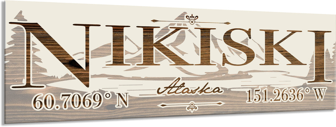 FP0022 - Nikiski, AK Engraved Stick (Bronze)