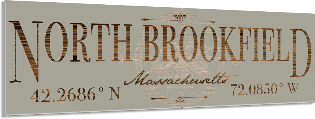 FP0805 - North Brookfield, MA Engraved Stick (Standard)