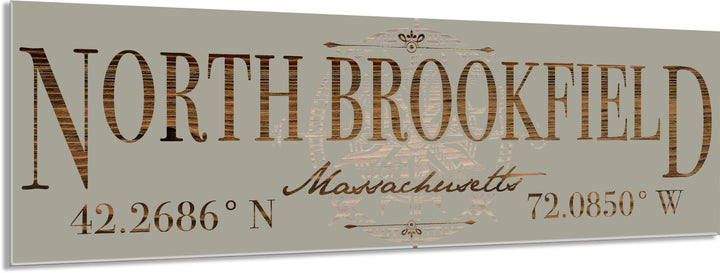 FP0805 - North Brookfield, MA Engraved Stick (Standard)