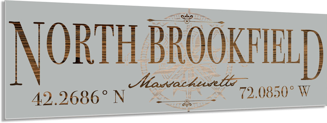 FP0805 - North Brookfield, MA Engraved Stick (Standard)