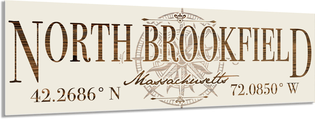 FP0805 - North Brookfield, MA Engraved Stick (Standard)