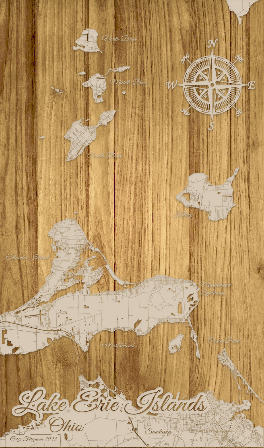 FP0523 - Ferguson Gallery, OH Engraved Map (Standard)