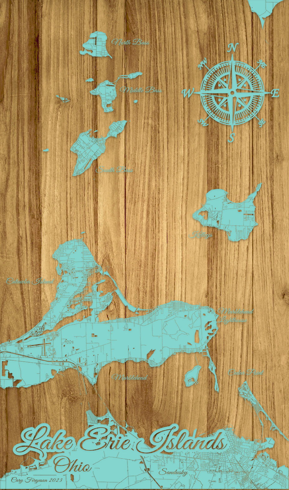 FP0523 - Ferguson Gallery, OH Engraved Map (Standard)