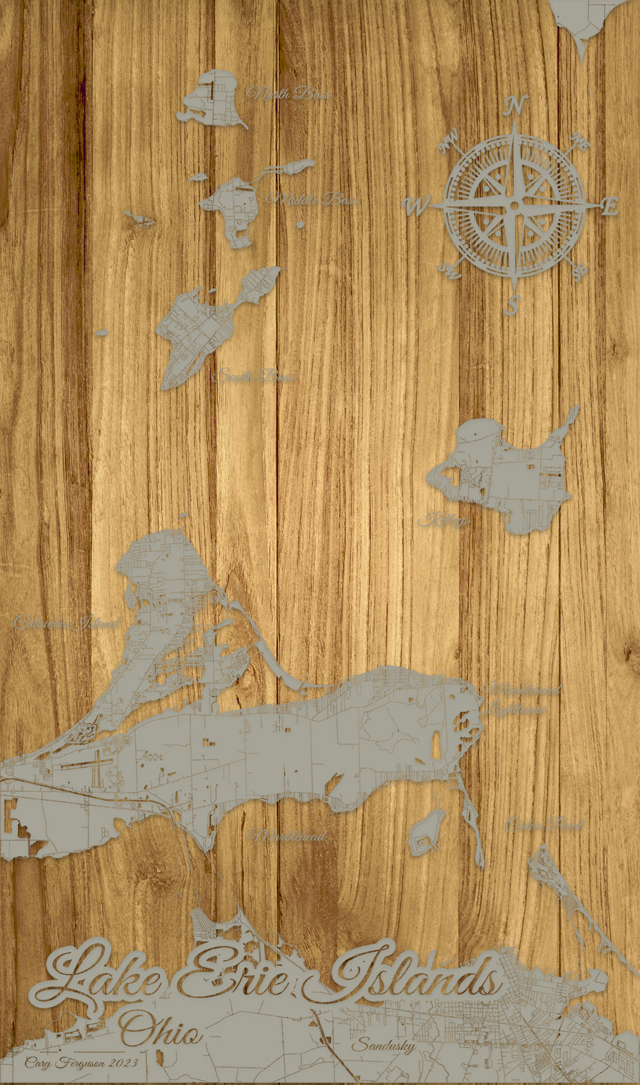 FP0523 - Ferguson Gallery, OH Engraved Map (Standard)