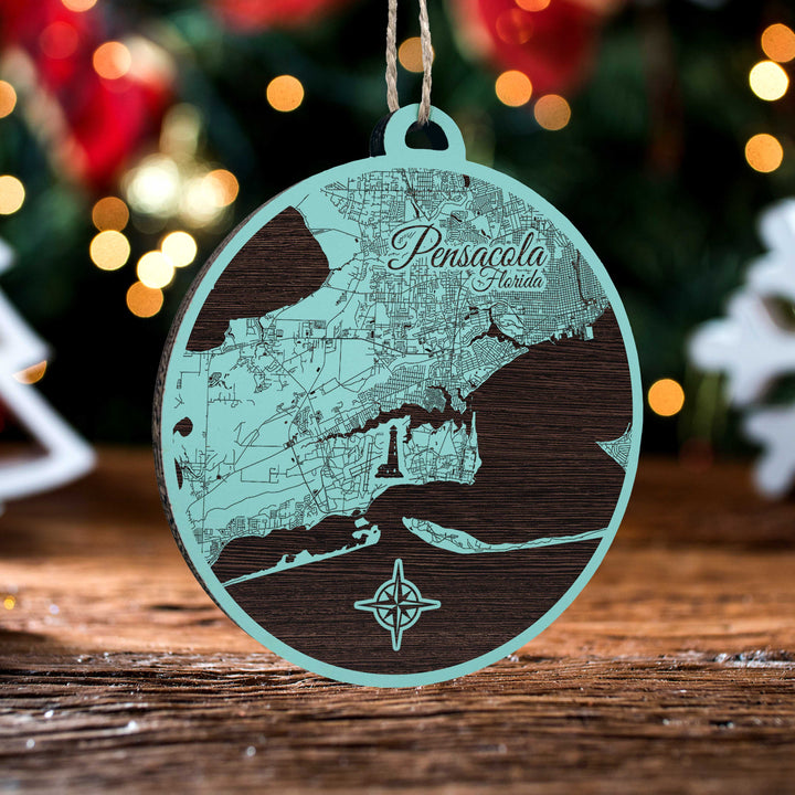 FP1124 - Pensacola, FL Engraved Ornament (Standard)