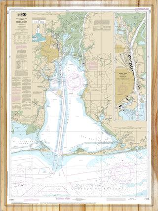 Mobile Bay Nautical Map (NOAA)
