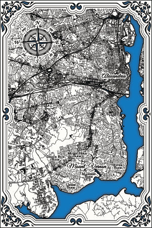FP2075 - Mount Vernon, VA Printed Magnet (Standard)