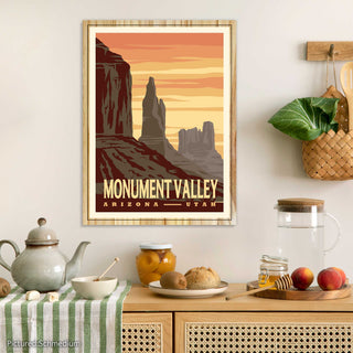 Monument Valley Vintage Poster
