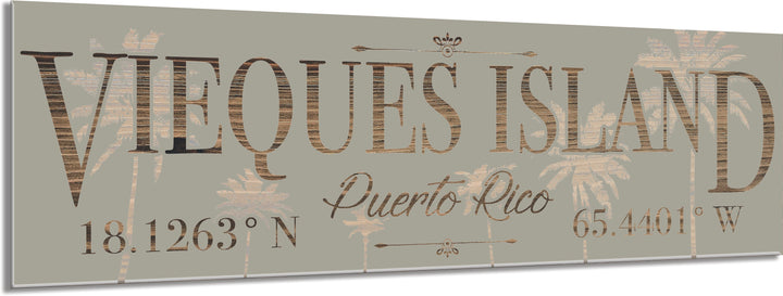 FP0881 - Vieques w/ Palm Trees Printed Stick (Standard)