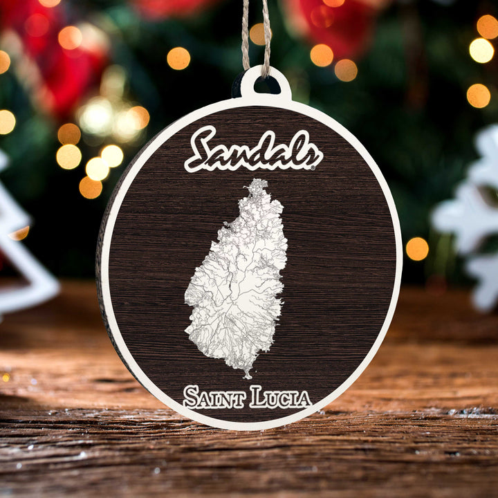 FP0699 - Sandals St Lucia Engraved Ornament (Bronze)