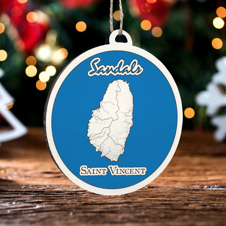 FP0699 - Saint Vincent Printed Ornament (Bronze)