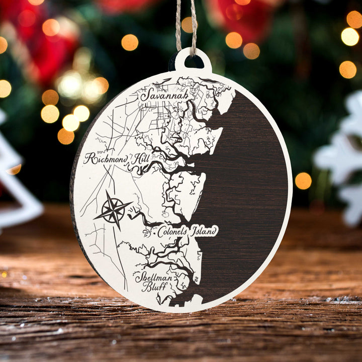 FP0488 -  Ellas, GA Engraved Ornament (Standard)