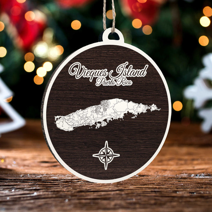 FP0881 - Vieques Island, PR Engraved Ornament (Standard)