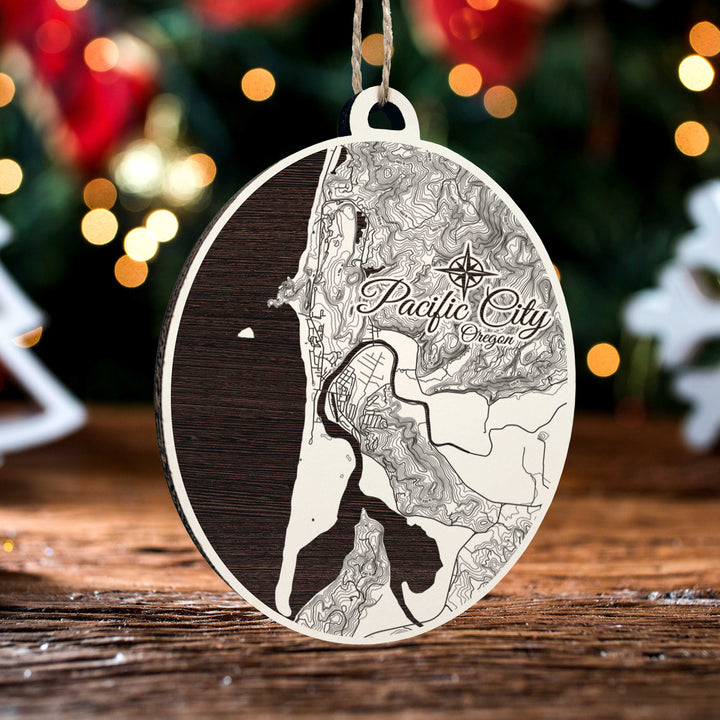 FP0879 - Pacific City, OR Engraved Ornament (Standard)