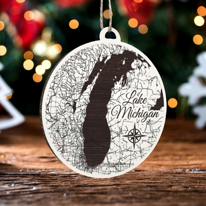 FP1534 - Lake Michigan Engraved Ornament (Standard)