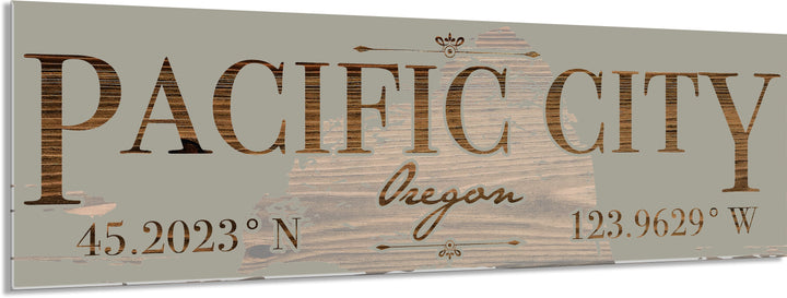 FP0879 - Pacific City, OR Engraved Stick (Standard)
