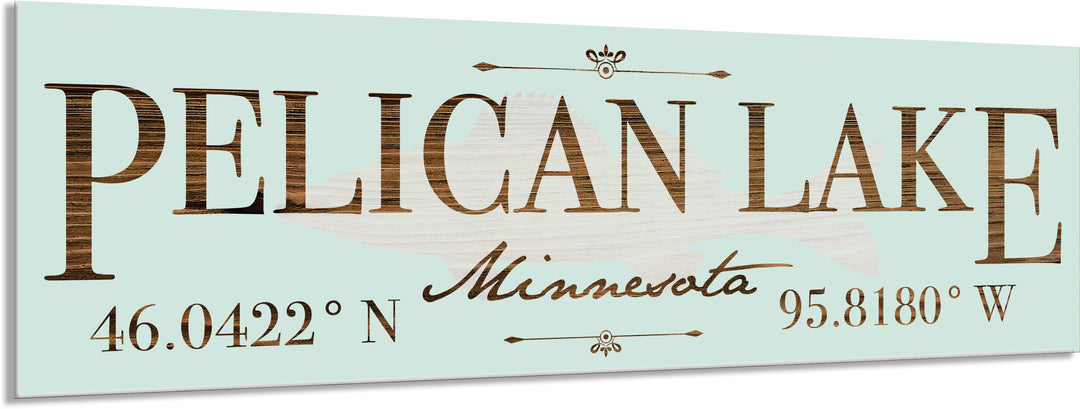 FP1412 - Pelican Lake, IN Engraved Stick (Standard)