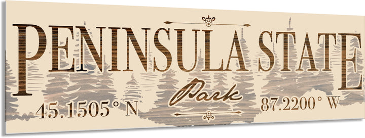 FP0151 - Peninsula State Park, WI Engraved Stick (Bronze)