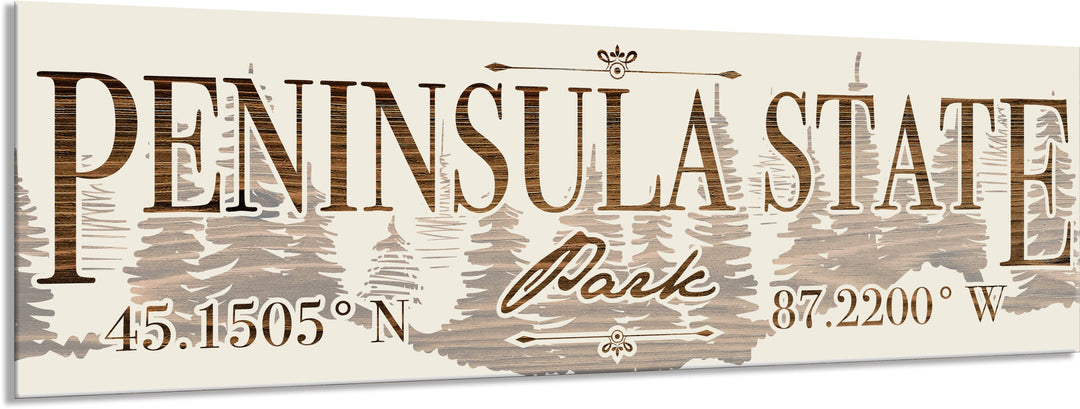 FP0151 - Peninsula State Park, WI Engraved Stick (Bronze)