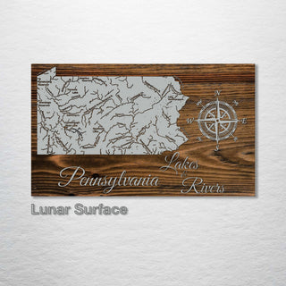 Pennsylvania Lakes & Rivers - Fire & Pine