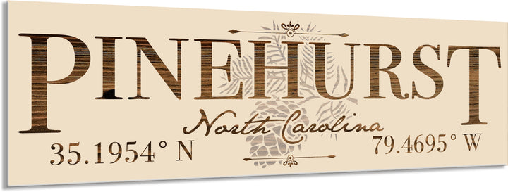 FP1371 - Pinehurst, Pinecone NC Engraved Stick (Standard)