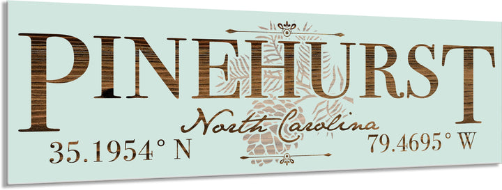 FP1371 - Pinehurst, Pinecone NC Engraved Stick (Standard)