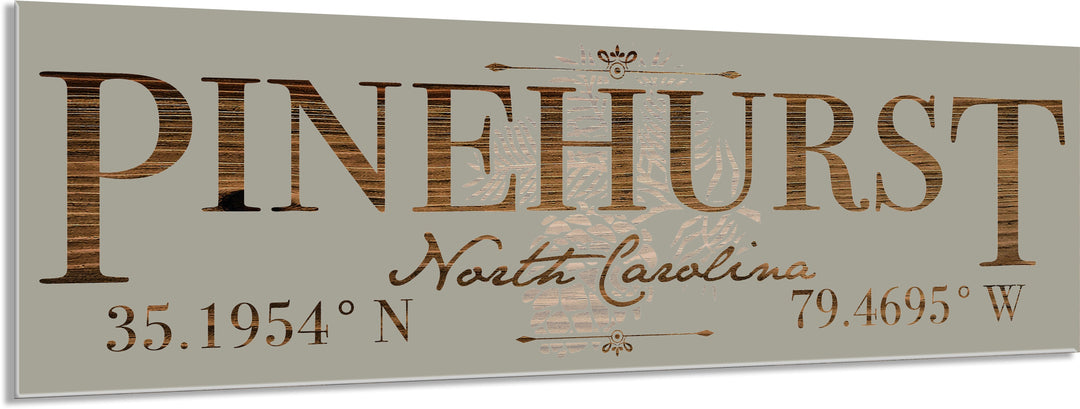 FP1371 - Pinehurst, Pinecone NC Engraved Stick (Standard)