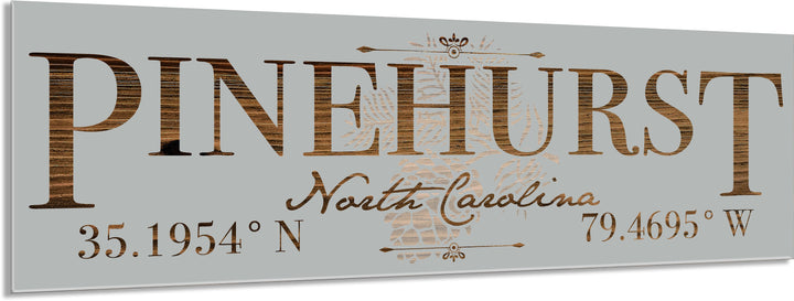 FP1371 - Pinehurst, Pinecone NC Engraved Stick (Standard)