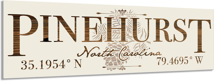 FP1371 - Pinehurst, Pinecone NC Engraved Stick (Standard)