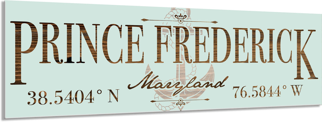 FP1354 - Prince Frederick, MD Anchor Engraved Stick (Bronze)