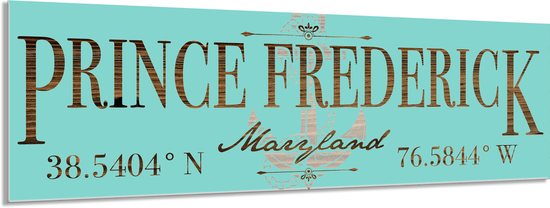 FP1354 - Prince Frederick, MD Anchor Engraved Stick (Bronze)