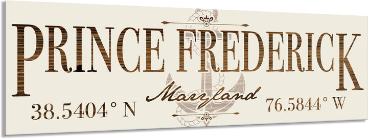 FP1354 - Prince Frederick, MD Anchor Engraved Stick (Bronze)