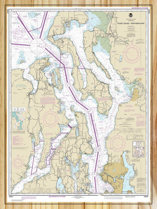 Puget Sound - Northern Part Nautical Map (NOAA)