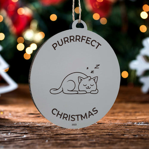 Purrrfect Christmas Ornament