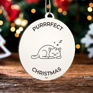 Purrrfect Christmas Ornament