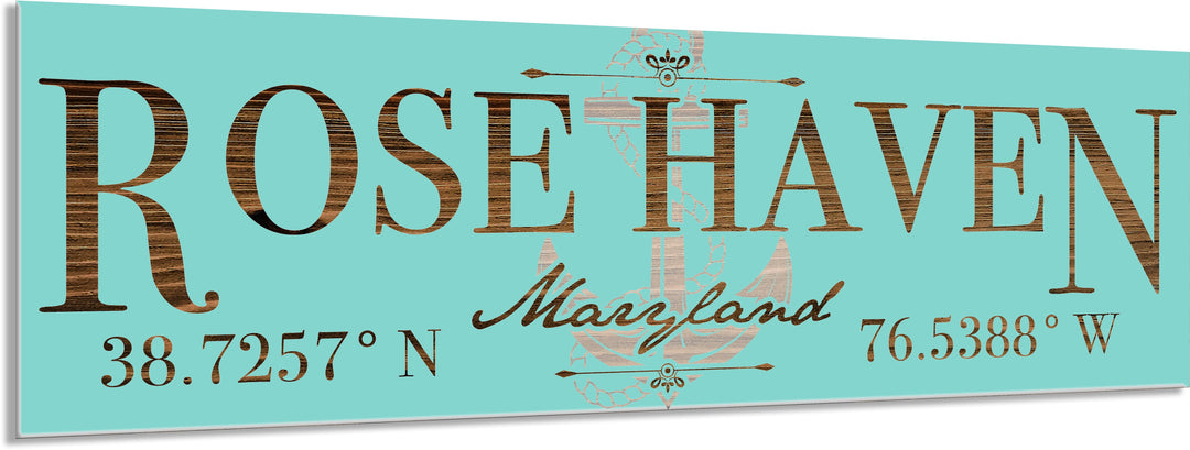 FP1354 - Rose Haven, MD Anchor Engraved Stick (Bronze)