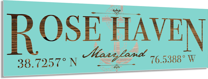 FP1354 - Rose Haven, MD Anchor Engraved Stick (Bronze)