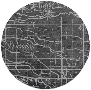 Meridian, Idaho Round Slate Coaster