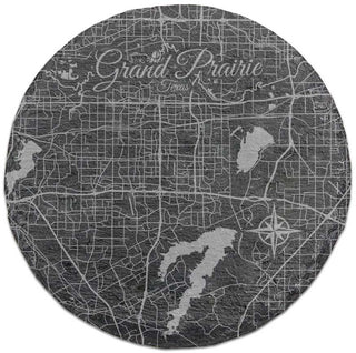 Grand Prairie, Texas Round Slate Coaster