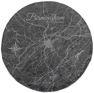 Birmingham, Alabama Round Slate Coaster