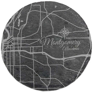 Montgomery, Alabama Round Slate Coaster