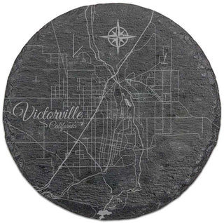 Victorville, California Round Slate Coaster
