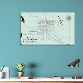 Madison, South Dakota Street Map