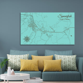Spearfish, South Dakota Street Map