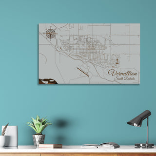 Vermillion, South Dakota Street Map