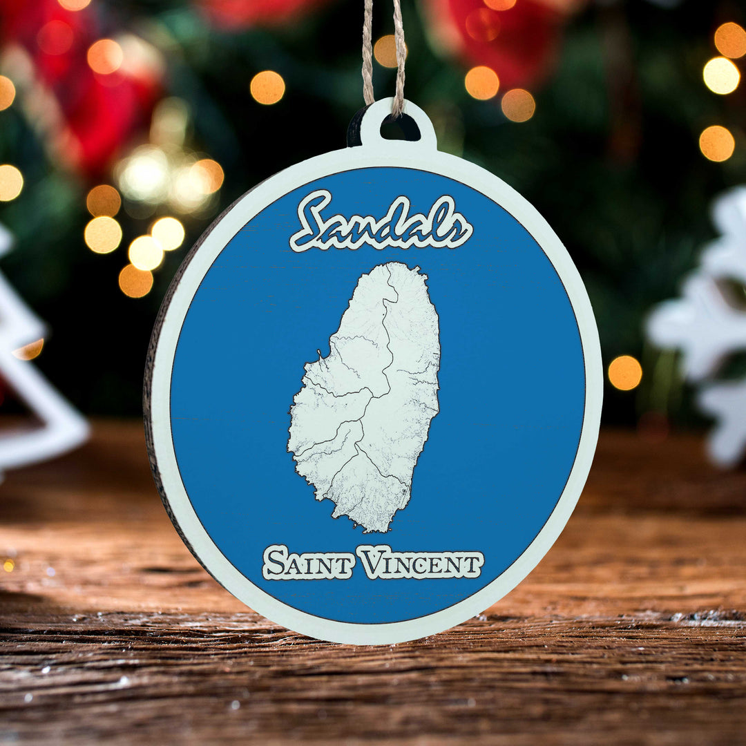 FP0699 - Saint Vincent Printed Ornament (Bronze)