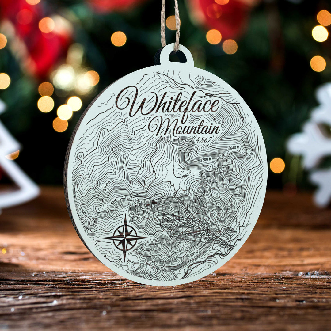 FP1112 - Whiteface Mtn, NY Engraved Ornament (Silver)