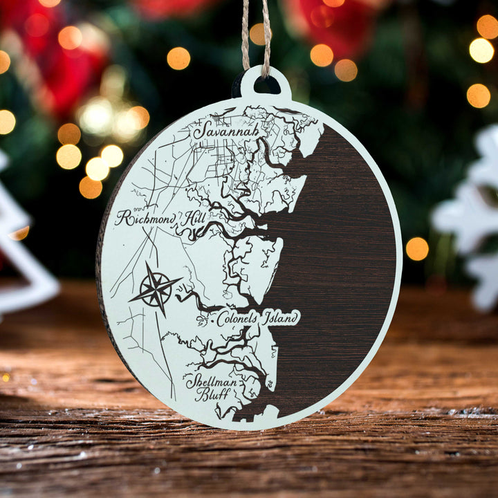 FP0488 -  Ellas, GA Engraved Ornament (Standard)