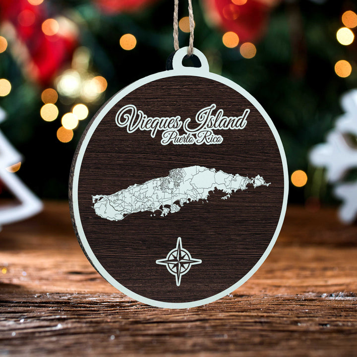 FP0881 - Vieques Island, PR Engraved Ornament (Standard)