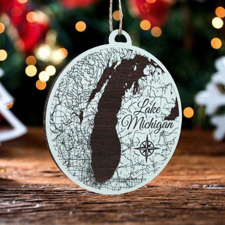 FP1534 - Lake Michigan Engraved Ornament (Standard)